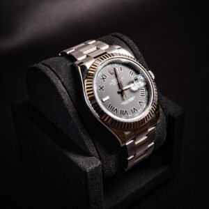 All Black Silver Rolex