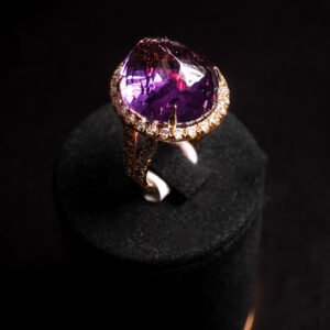 Royal Amethyst & Zirconia Ring