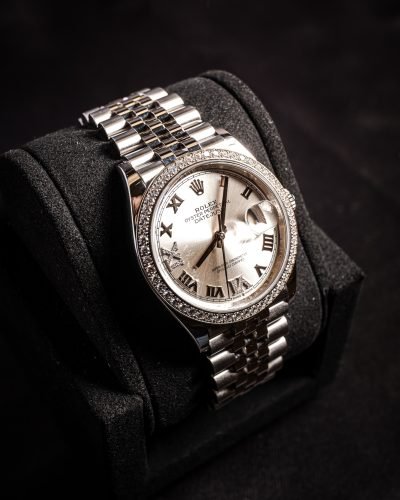 Silver Diamond Rolex (1)